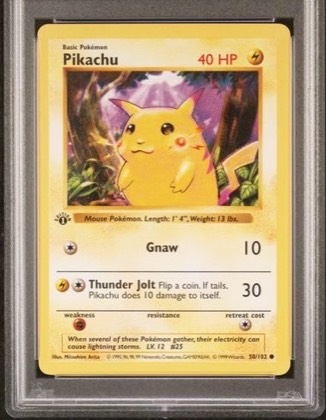Pikachu graded 8.5