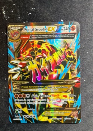 Primal Groudon EX (Omega - 151 Full Art) graded 9