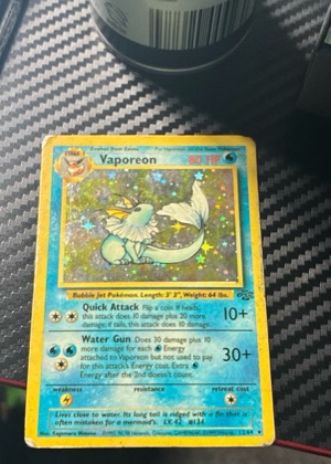 Vaporeon (12) graded 6 & below