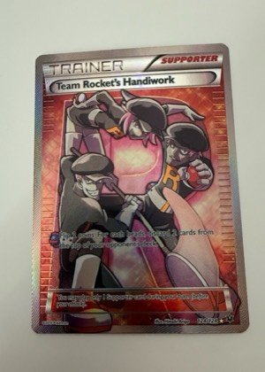 Team Rocket's Handiwork (Full Art), graded 8.5