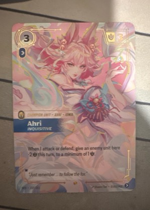 Ahri, Inquisitive (Overnumbered), graded 9.0