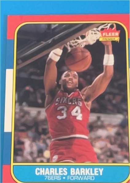 1986-87 Fleer Charles Barkley, a Mint 9 ZeroPop community scan