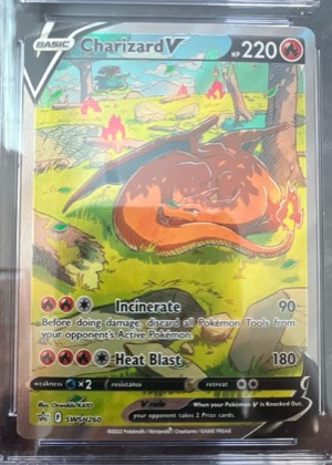 Charizard V, graded 9.0