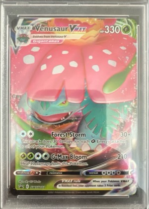 Venusaur VMAX, graded 9.0