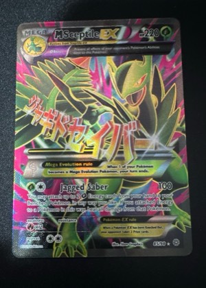 M Sceptile EX (85 Full Art), graded 9.0