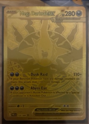 Mega Darkrai ex - 120/084 graded 6 & below