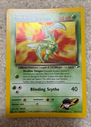 Rocket's Scyther, graded 9.5