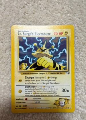 Lt. Surge's Electabuzz, graded 9.0