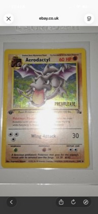 Aerodactyl (Prerelease), graded 8.5