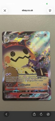 Mimikyu VMAX, graded 8.5