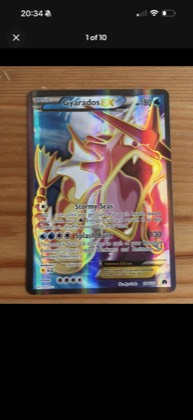 Gyarados EX (Full Art), graded 7.0