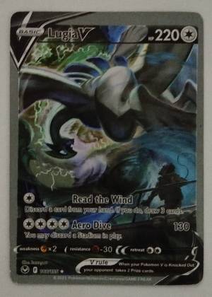 Lugia V (Alternate Full Art), graded 5.5