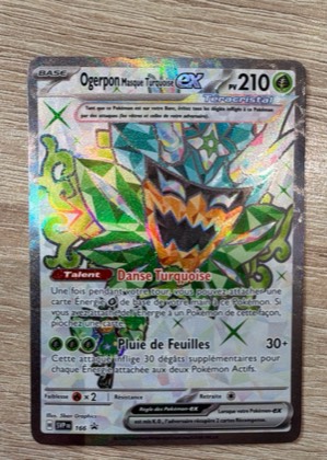Ogerpon Masque Turquoise ex, graded 9.5