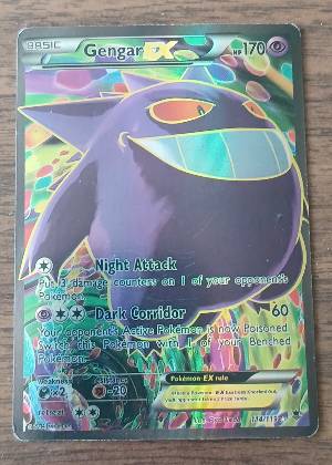 Gengar EX (114 Full Art), graded 8.0