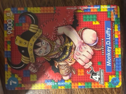 Monkey.D.Luffy (4th Anniversary) (Winner), graded 9.0