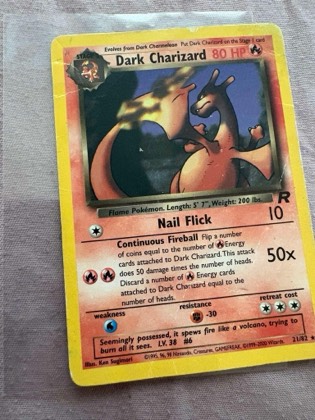 Dark Charizard, graded 2.5