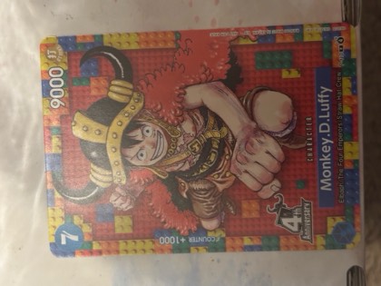 Monkey.D.Luffy (4th Anniversary) (Winner), graded 9.5
