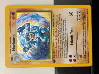 Machamp - 8/102 (Base Set Shadowless), graded 8.0