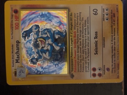 Machamp - 8/102 (Base Set Shadowless), graded 7.5