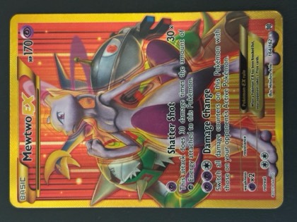 Mewtwo EX (164 Secret Full Art), graded 9.0