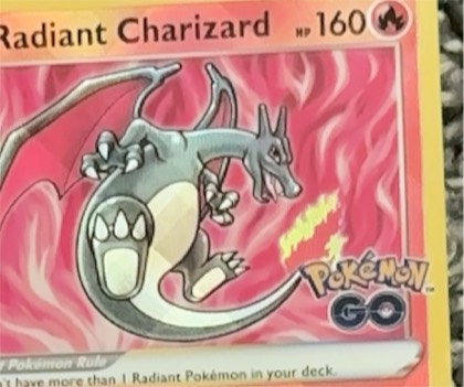 Radiant Charizard, graded 9.0