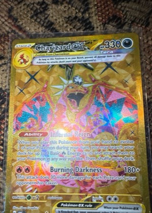 Charizard ex graded 8