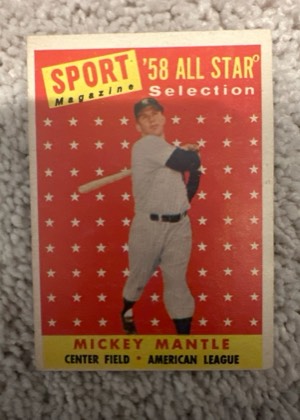Mickey Mantle, graded 6.5