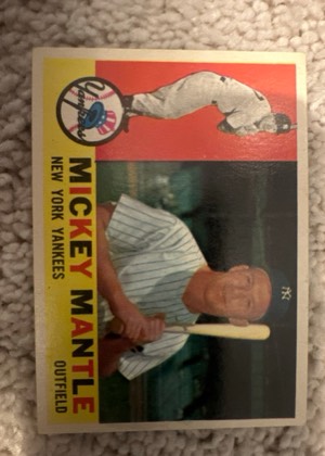 Mickey Mantle, graded 7.0
