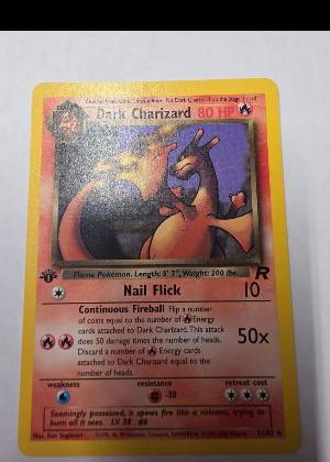 Dark Charizard (21) graded 9