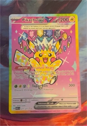 Pikachu ex graded 6 & below