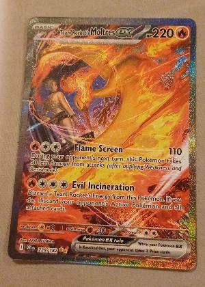 Team Rocket's Moltres ex graded 9