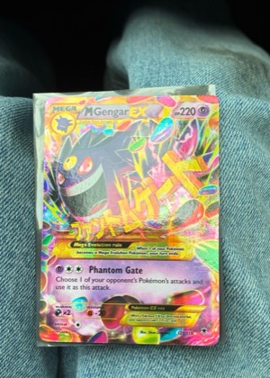 M Gengar EX (121 Secret Rare), graded 9.0