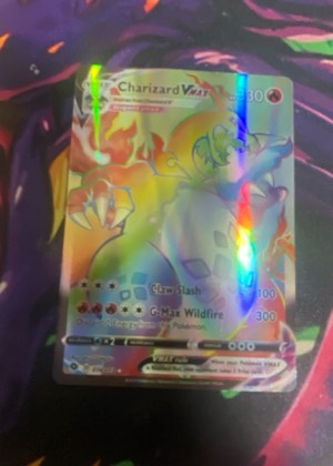 Charizard VMAX (Secret), graded 8.0