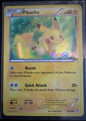 Pikachu - 26/83 (Toys R Us), graded 9.0