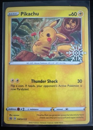 Pikachu - SWSH153 (Holiday Calendar), graded 9.5