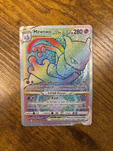 Mewtwo VSTAR (79) (Secret), graded 8.0
