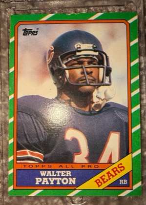 1986 Topps All-Pro Walter Payton, graded 8.5