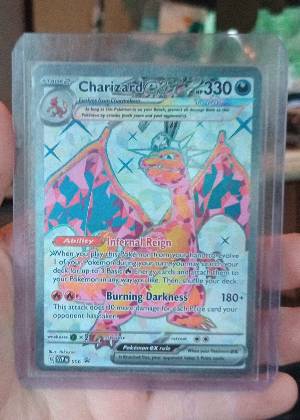 Charizard ex, graded 8.0