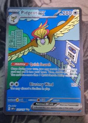 Pidgeot ex, graded 8.0