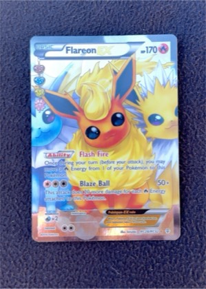 Flareon EX (Full Art), graded 9.0