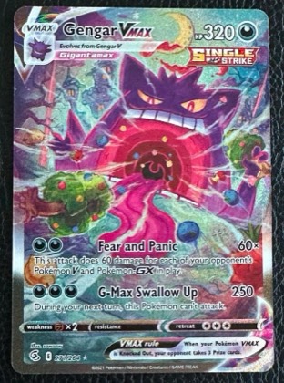 Gengar VMAX (Alternate Art Secret), graded 9.0