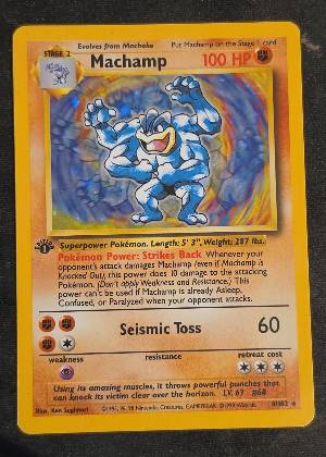Machamp - 8/102 (Base Set Shadowless), graded 8.5