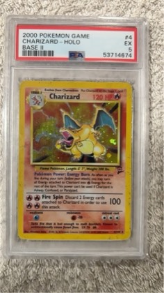 Charizard graded 6 & below