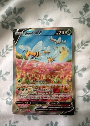 Beedrill V (Alternate Full Art), graded 9.0