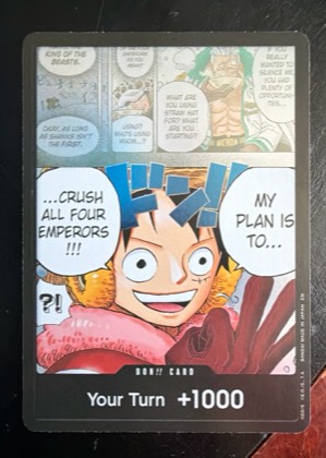 DON!! Card (Manga), graded 9.0