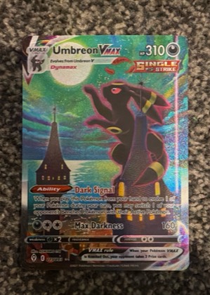 Umbreon VMAX (Alternate Art Secret), graded 8.0