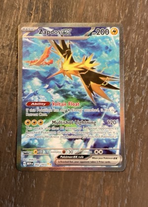 Zapdos ex, graded 7.5