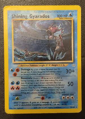 Shining Gyarados graded 6 & below
