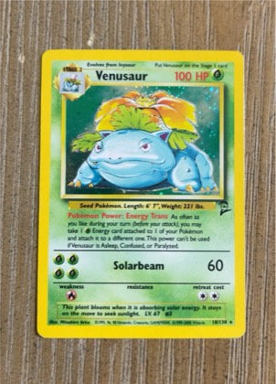 Venusaur, graded 7.5