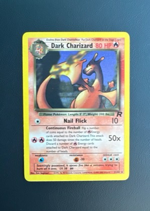 Dark Charizard (21) graded 8